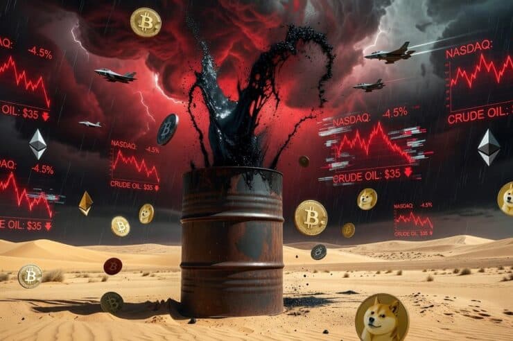 น้ำมันพุ่ง 12% แตะ $75 ทันทีที่ตลาดสหรัฐฯ เปิด สัญญาณเสี่ยงดึงคริปโตลง